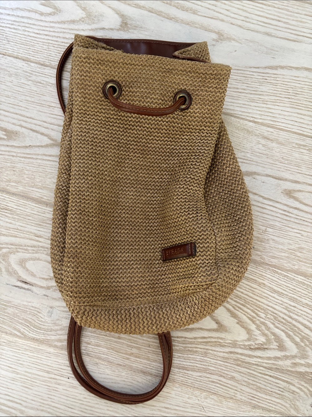 Strada woven backpack.
